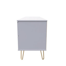 Honshu 2 Door 2 Drawer Sideboard In Grey Matt (Ready Assembled) - thumbnail 2