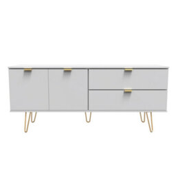 Honshu 2 Door 2 Drawer Sideboard In Grey Matt (Ready Assembled) - thumbnail 1