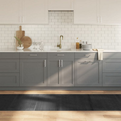 Walplus Rug Rectangular Grey 80X300 Cm Bamboo - image 1
