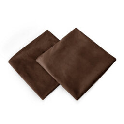 Deconovo Set Of 2 Cushion Covers 60Cm X 60Cm 24X24 Inches Throw Pillow Cases For Bedroom With Invisible Zipper Chocolate - thumbnail 2