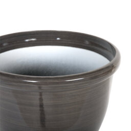 Beliani Solid Brown All-Weather Round Fibre-Clay Planter, 44Cm Diameter - thumbnail 3
