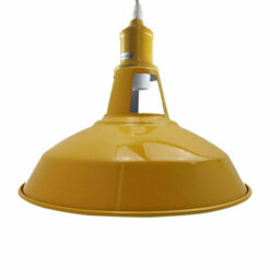 Ledsone Yellow Industrial Barn Pendant Light Kitchen Island Ceiling Lamp - thumbnail 5