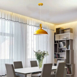 Ledsone Yellow Industrial Barn Pendant Light Kitchen Island Ceiling Lamp - thumbnail 2