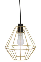 Orsina Wyra Champagne Gold Cage Pendant Light - thumbnail 1