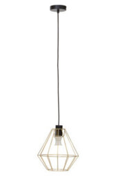 Orsina Wyra Champagne Gold Cage Pendant Light - thumbnail 4