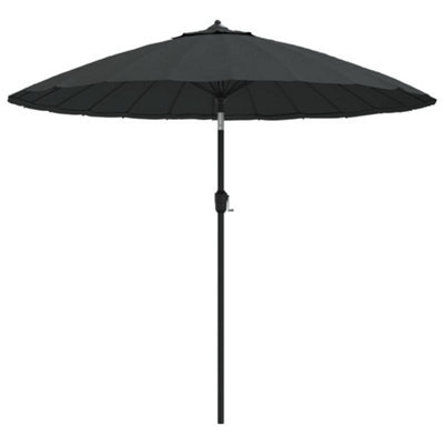 Berkfield Outdoor Parasol With Aluminium Pole 270 Cm Anthracite - image 1