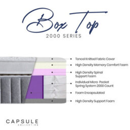 Oakham Capsule 3000 Pocket Sprung Pillow Top Mattress 150Cm King - thumbnail 3
