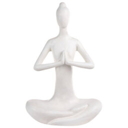 Beliani Garden Statue Yoghina Woman White - thumbnail 5