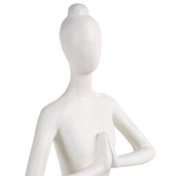 Beliani Garden Statue Yoghina Woman White - thumbnail 7