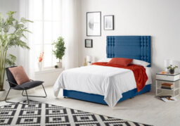 Somnior Beds Somnior Flexby Plush Navy 3Ft Memory Foam Divan Bed With Mattress & Headboard - Single - thumbnail 2