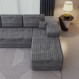 Sliding Wardrobes 4 u LTD Modern Comfort Compact Right Or Left Corner Sofa With Cushions Quick Easy Setup (Grey - Rightcorner) - thumbnail 6