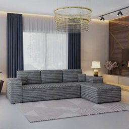 Sliding Wardrobes 4 u LTD Modern Comfort Compact Right Or Left Corner Sofa With Cushions Quick Easy Setup (Grey - Rightcorner) - thumbnail 8