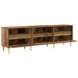 Berkfield Tv Cabinet Old Wood 150 X 30 X 45 Cm Engineered Wood - thumbnail 5