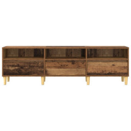 Berkfield Tv Cabinet Old Wood 150 X 30 X 45 Cm Engineered Wood - thumbnail 6