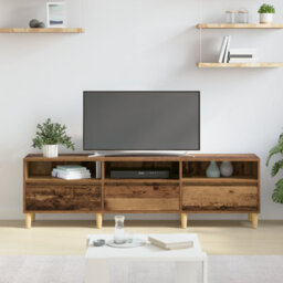 Berkfield Tv Cabinet Old Wood 150 X 30 X 45 Cm Engineered Wood - thumbnail 4