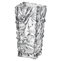 Queensway Home and Dining Queensway Home & Dining 25Cm Height Rio Crystal Look Heavy Glass Flower Vase Clear - thumbnail 3