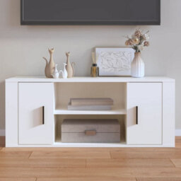 Berkfield Tv Cabinet White 100X35X40 Cm Engineered Wood