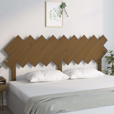 Berkfield Bed Headboard Honey Brown 178X3X80.5 Cm Solid Wood Pine - image 1