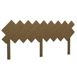 Berkfield Bed Headboard Honey Brown 178X3X80.5 Cm Solid Wood Pine - thumbnail 2