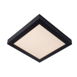 Lucide Brice-Led Modern Flush Ceiling Light Bathroom - Led Dim. - 1X30W 3000K - Ip44 - Black - thumbnail 1