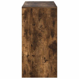Berkfield Brown Writing Desk Smoked Oak Engineered Wood Medium Writing Desk - thumbnail 6