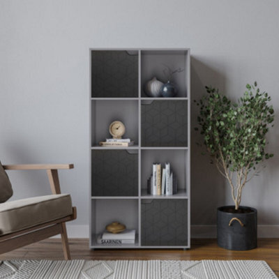 Urbn-Living 8-Cube Shelving Unit With Geo Doors - image 1
