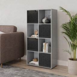 Urbn-Living 8-Cube Shelving Unit With Geo Doors - thumbnail 2