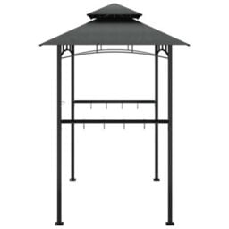 Walplus Bbq Gazebo With Side Shelves Anthracite 240X150X243 Cm Steel - thumbnail 4