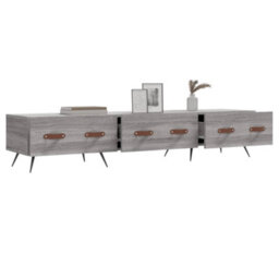 Berkfield Tv Cabinet Grey Sonoma 150X36X30 Cm Engineered Wood - thumbnail 4
