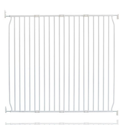 Safetots Eco Screw Fit Baby Gate, White, 130Cm - 140Cm, Stair Gate For Toddler And Baby, Screw Fit Safety Barrier - image 1