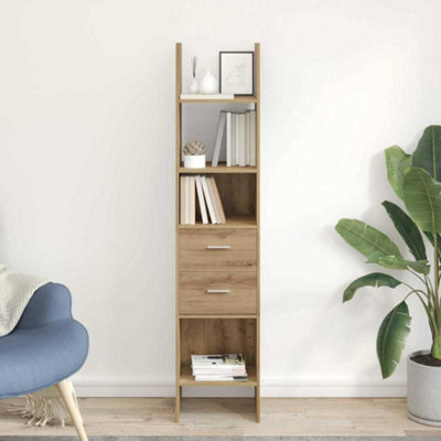 Walplus Book Cabinet Artisan Oak 40 X 35 X 180 Cm Engineered Wood - image 1