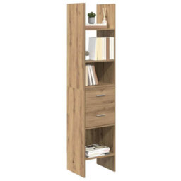 Walplus Book Cabinet Artisan Oak 40 X 35 X 180 Cm Engineered Wood - thumbnail 3