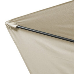 Rinse Bathrooms Outdoor Patio Garden Parasol 2.5M Sun Shade Umbrella Canopy W/crank Tilt Uv Protection Cream - thumbnail 4
