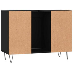 Berkfield Bathroom Cabinet Black 80X33X60 Cm Engineered Wood - thumbnail 8