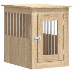 Vidaxl Dog Crate Furniture Sonoma Oak 45X62X59 Cm Engineered Wood - thumbnail 2