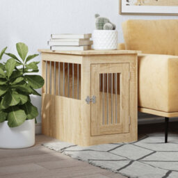 Vidaxl Dog Crate Furniture Sonoma Oak 45X62X59 Cm Engineered Wood - thumbnail 1
