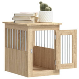 Vidaxl Dog Crate Furniture Sonoma Oak 45X62X59 Cm Engineered Wood - thumbnail 5