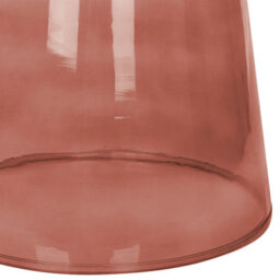 Beliani Set Of 2 Side Tables Laguna/caldera Glass Red - thumbnail 9