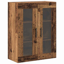 Berkfield Wall Mounted Cabinets 2 Pcs Old Wood 69.5X34X90 Cm Engineered Wood - thumbnail 7