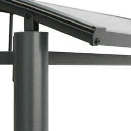 Walplus Bbq Gazebo With Side Shelves Anthracite 210X114X230 Cm Steel - thumbnail 6