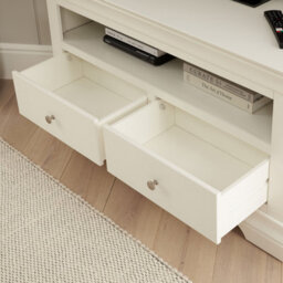 The Furniture Market Wilmslow White Painted Corner Tv Unit Stand Up To 50 Tv Size - thumbnail 5