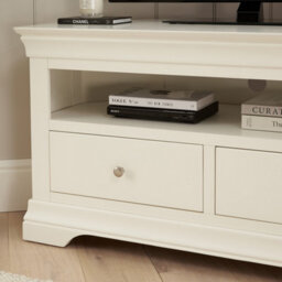 The Furniture Market Wilmslow White Painted Corner Tv Unit Stand Up To 50 Tv Size - thumbnail 6