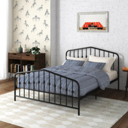Novogratz Bushwick Metal Bed Black, King - thumbnail 6