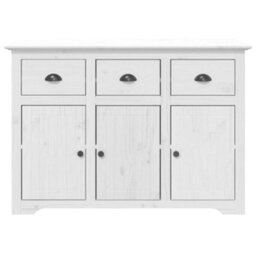Vidaxl Sideboard Bodo White 115X43X79.5 Cm Solid Wood Pine - thumbnail 3