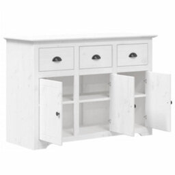 Vidaxl Sideboard Bodo White 115X43X79.5 Cm Solid Wood Pine - thumbnail 4