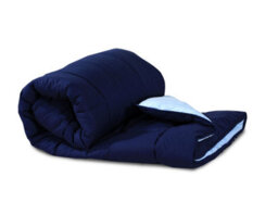 Sleepynights 13.5 Tog Box Reversible Coverless Polycotton Duvet Navy And Sky Blue - thumbnail 5