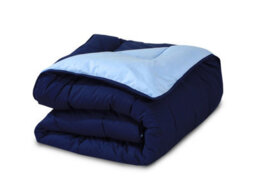 Sleepynights 13.5 Tog Box Reversible Coverless Polycotton Duvet Navy And Sky Blue - thumbnail 6