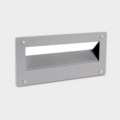 Luminosa Lighting Luminosa Micenas Outdoor Recessed Wall Lamp Grey Led 6.2W Cct 2700-3200-4000K Ip66 On-Off