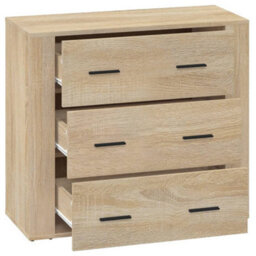 Berkfield Sideboard Sonoma Oak 80X33X70 Cm Engineered Wood - thumbnail 4