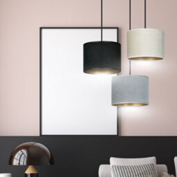 Emibig Lighting Emibig Hilde Pendant Lamp 3 X E27 Black With Black, Grey And White Shade - thumbnail 9